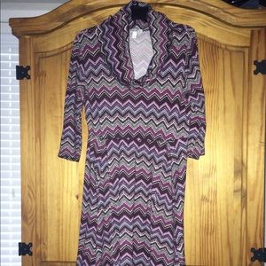 COWL NECK DRESS